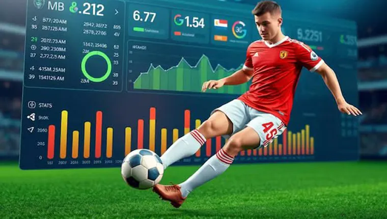 A screen showing advanced betting analytics, AI predictions, and live sports streaming interfaces.