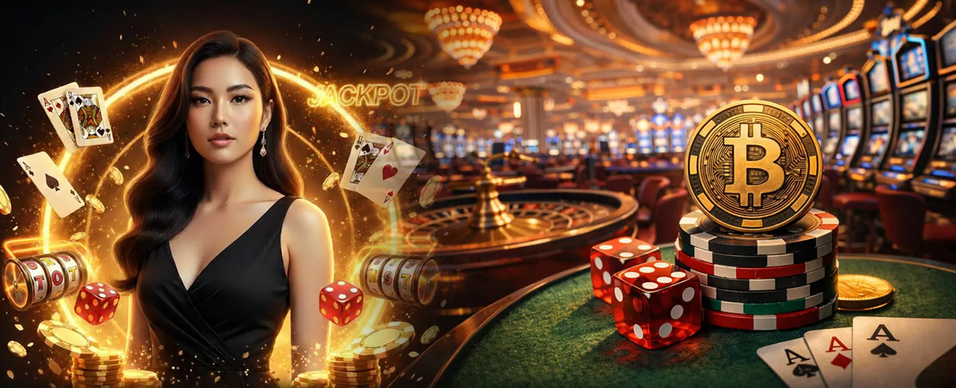 Dynamic online betting arena with golden accents
